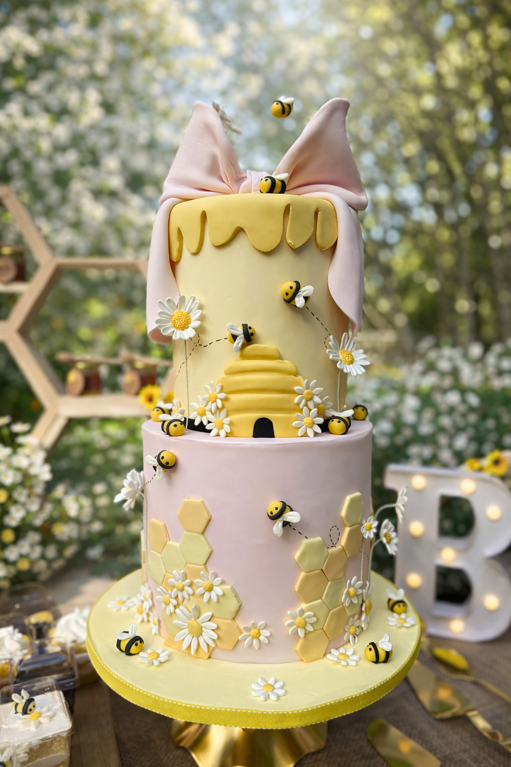 Bee Theme Cake